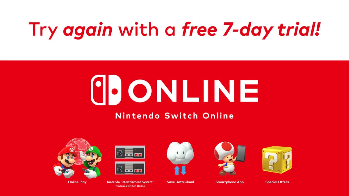 Nintendo Offers Free Switch Online Trial Again