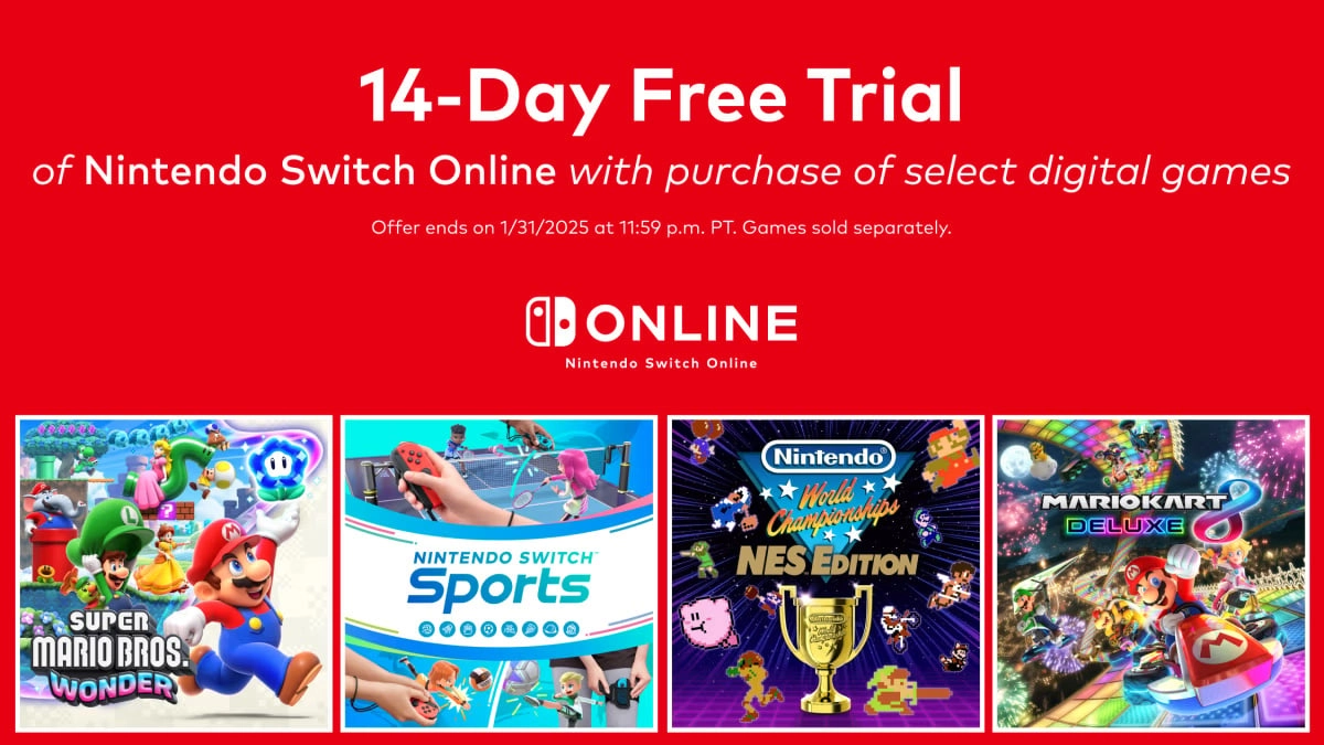 Buy a Game, Get 14 Days of Nintendo Switch Online