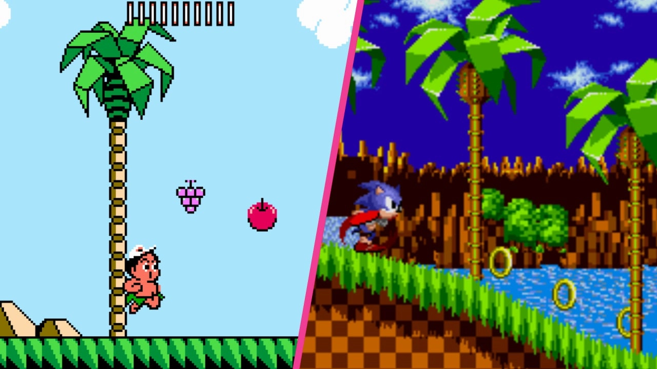 Did Adventure Island III Borrow Sonic's Palm Trees?