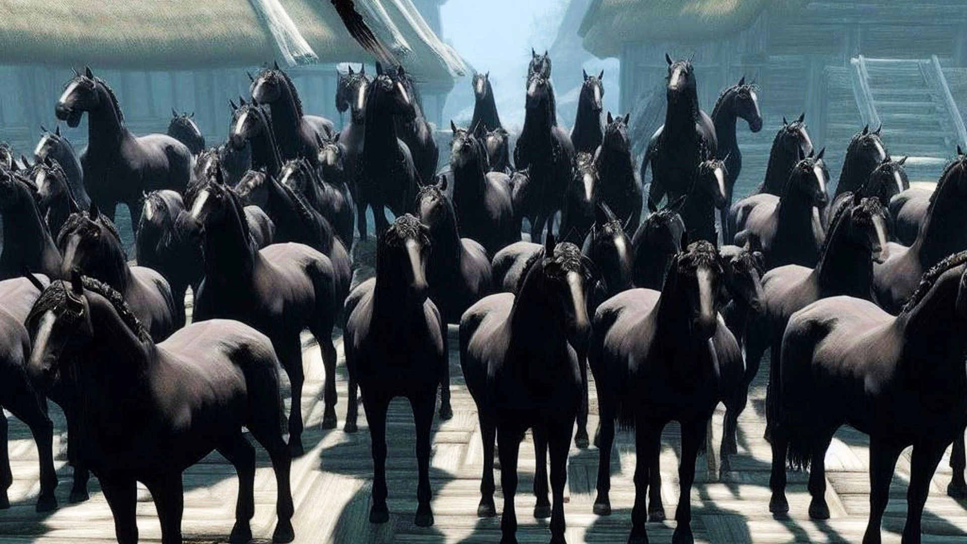 Skyrim Gamer Overwhelmed By Mod That Spawns 25 Horses