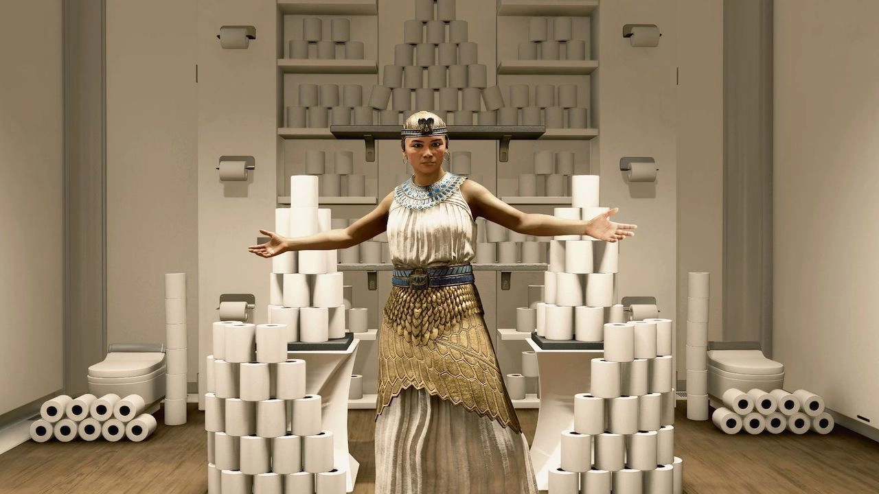 A Starfield Pirate's Throne of Toilet Paper Glory