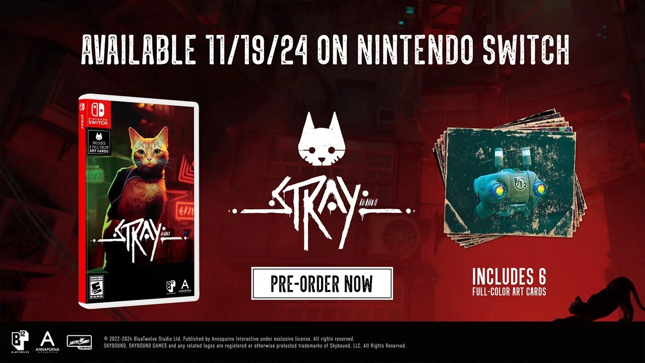 Stray's Physical Switch Edition to Launch with Extras