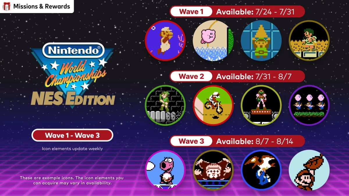 New Icons for Switch Online from NES Championships