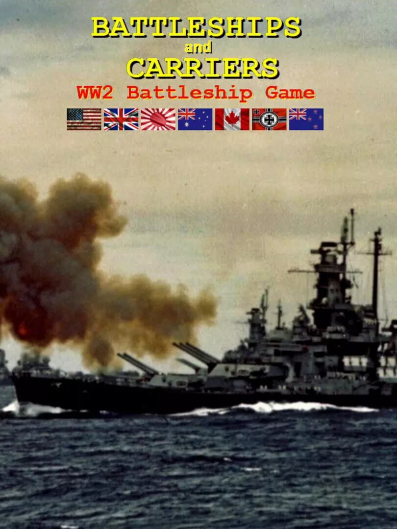 Battleships and Carriers: WW2 Battleship Game Box Art