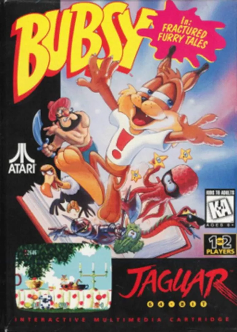 Bubsy in Fractured Furry Tales Box Art