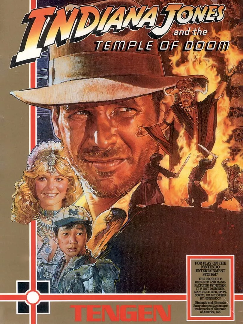Indiana Jones and the Temple of Doom Box Art
