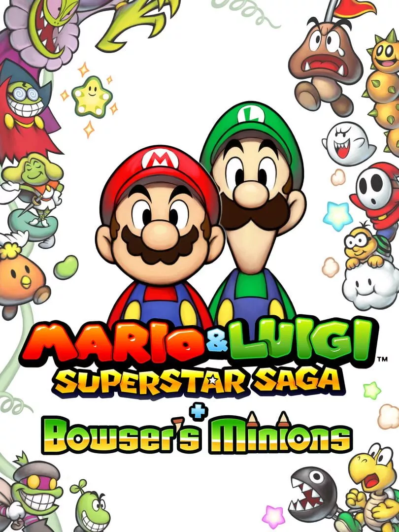 Mario & Luigi: Superstar Saga + Bowser's Minions Box Art