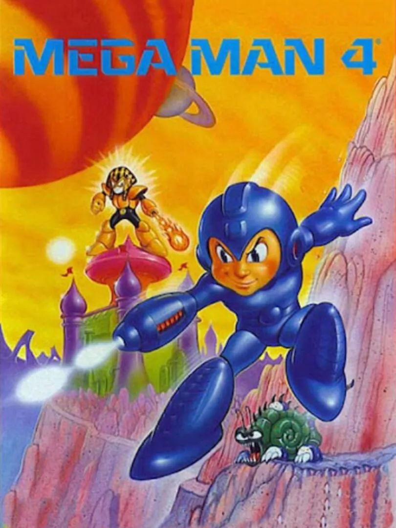 Mega Man 4 Box Art