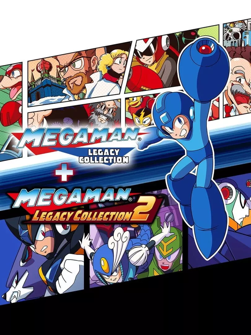 Mega Man Legacy Collection 1 + 2 Box Art
