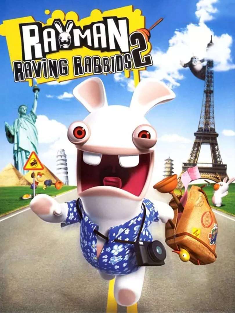 Rayman Raving Rabbids 2 Box Art