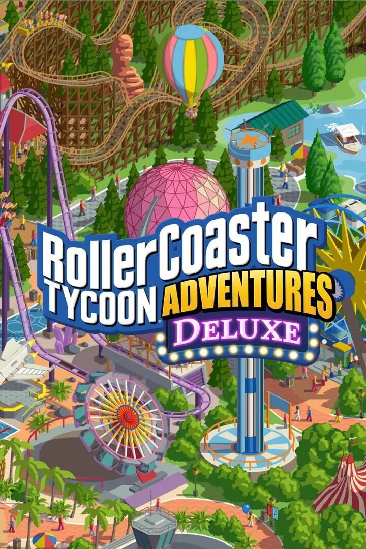 RollerCoaster Tycoon Adventures Deluxe Box Art