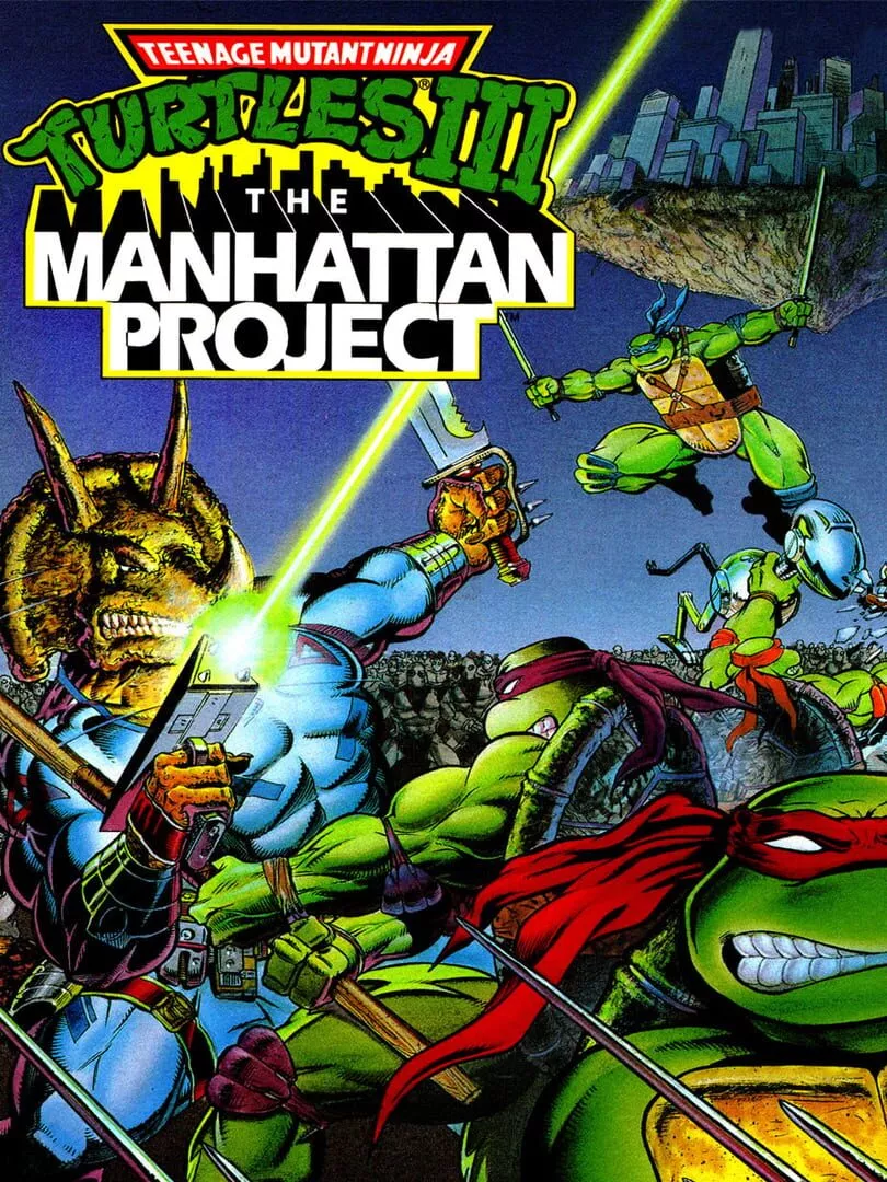 Teenage Mutant Ninja Turtles III: The Manhattan Project Box Art